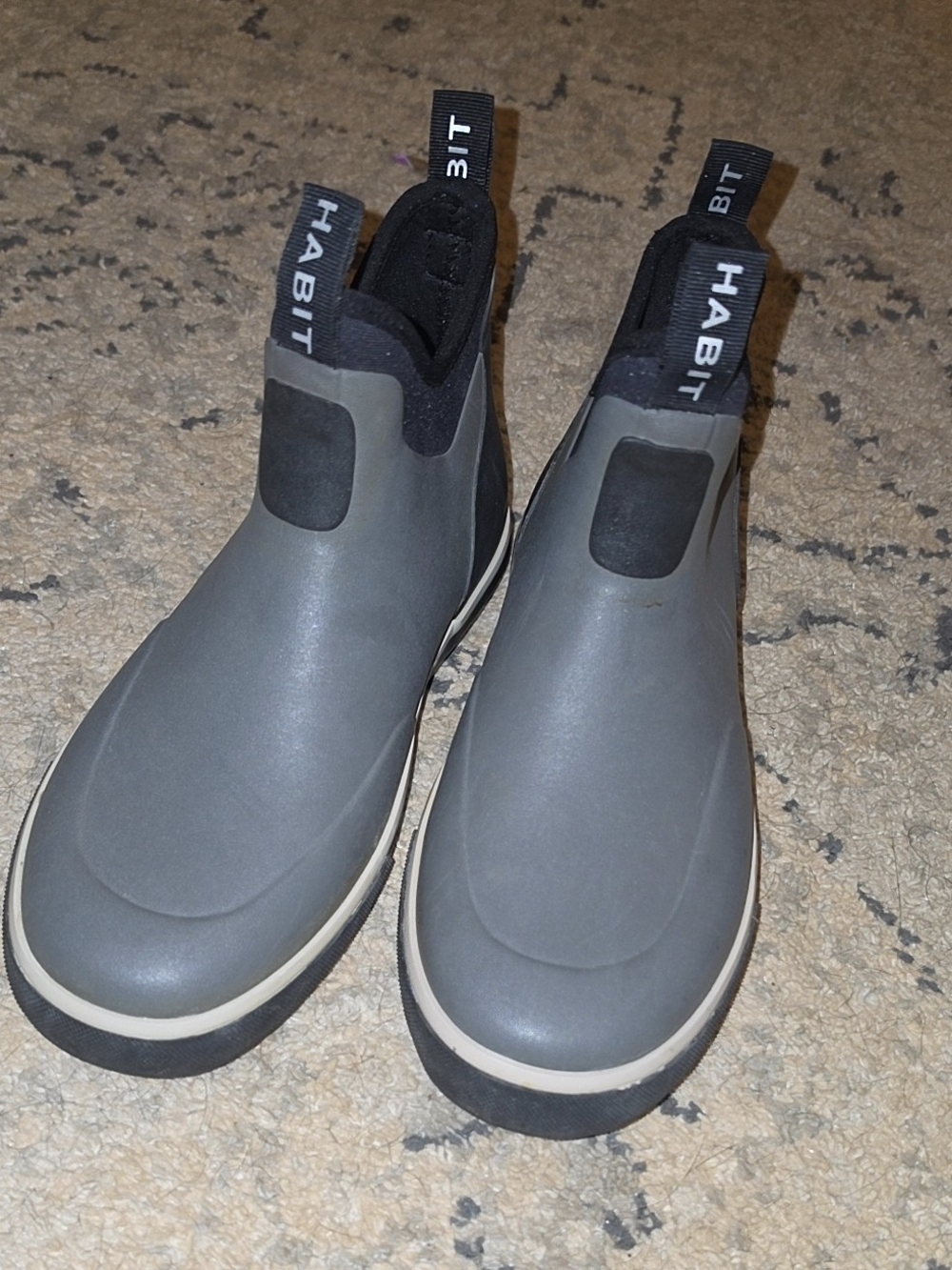 Men’s Gray Slip-On Habit Boot Sneakers